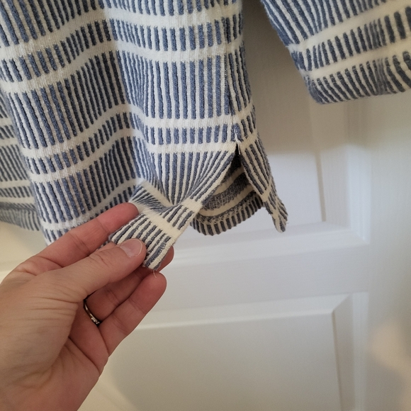 ANTHROPOLOGIE Post Mark Trendsetter striped Size M 3/4 sleeves knit Shirt - Picture 4 of 5